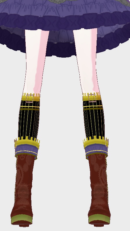 VRoid【Free / 無料】スチームパンク ソックス テクスチャ Steampunk Socks texture