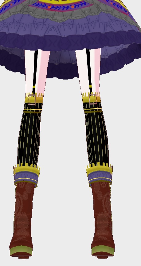 VRoid【Free / 無料】スチームパンク ソックス テクスチャ Steampunk Socks texture