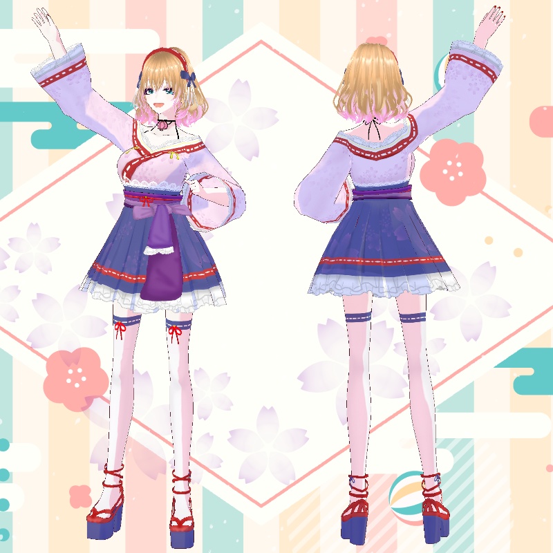 VRoid【Free / 無料】ひな祭り セット Hinamatsuri SET