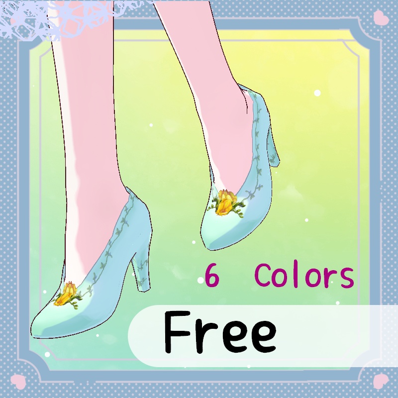 VRoid【Free / 無料】春のその風 靴セット Spring Breeze Shoes Set