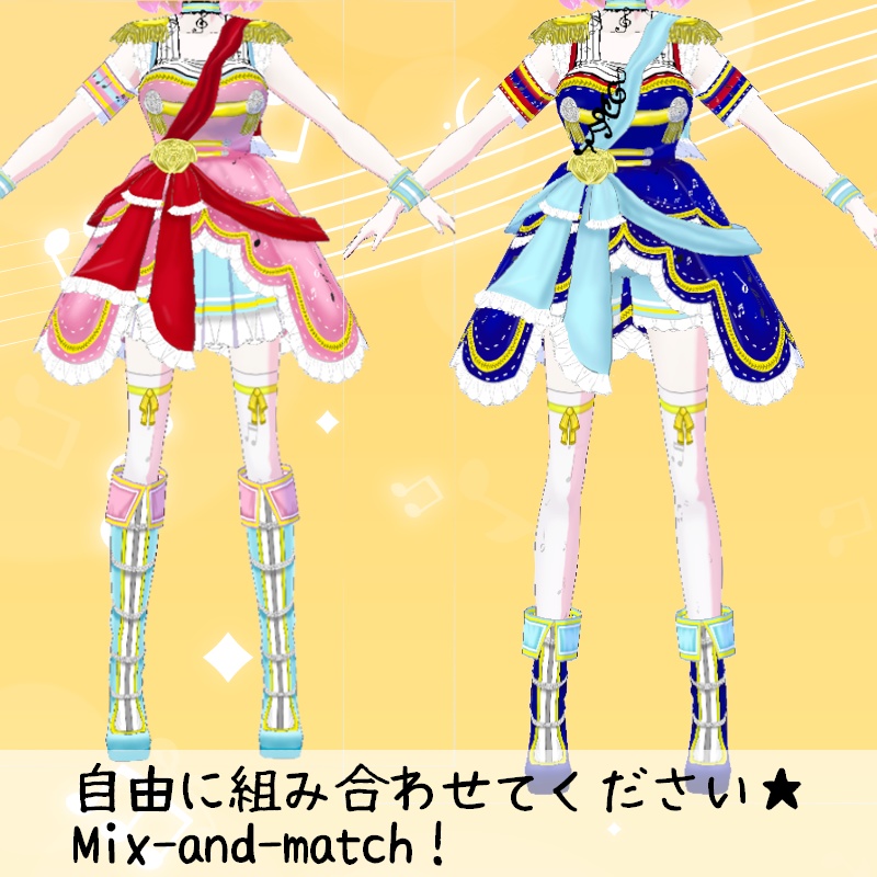 VRoid【Free / 無料】音楽マーチ セット Music Marching Set