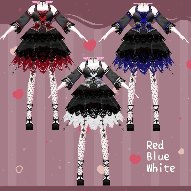 VRoid【Free / 無料】薔薇の棘 セット Rose Thorns Set