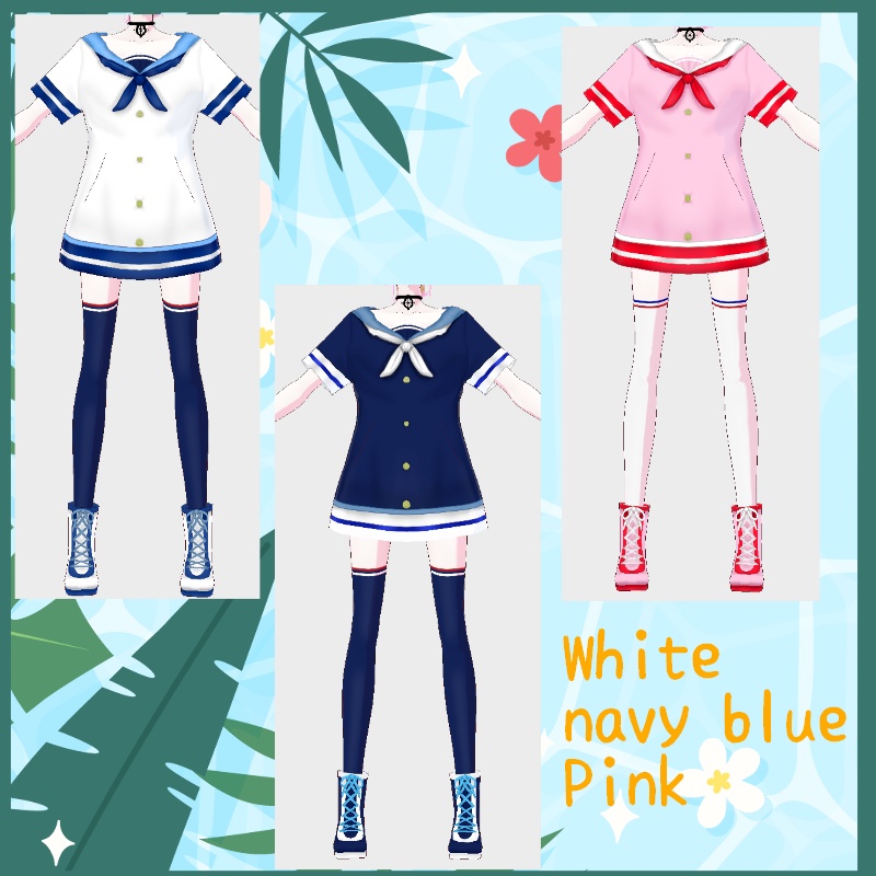 VRoid【Free / 無料】サマーマリン セット Summer Marine Set