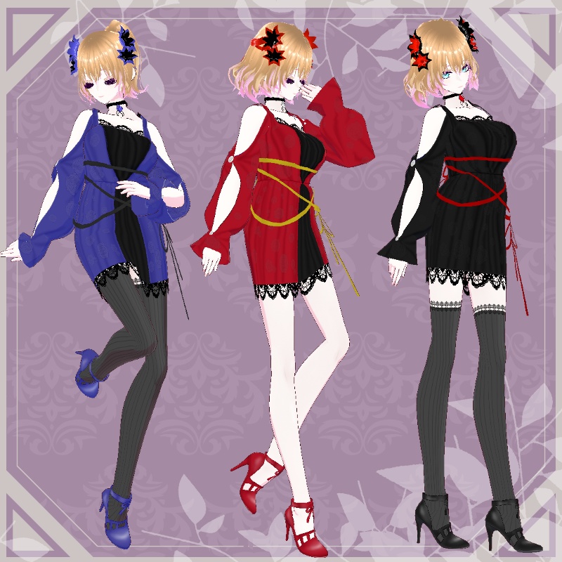 VRoid【Free / 無料】真夏の避暑セット Cooling Summer Heat Set