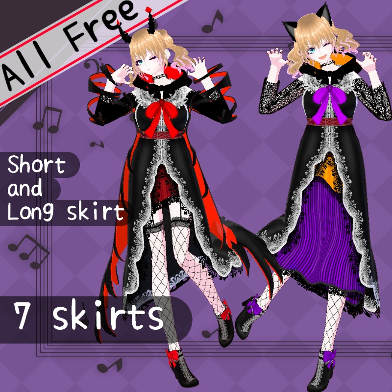VRoid【Free / 無料】秋の裏側 セット Secret Autumn Set