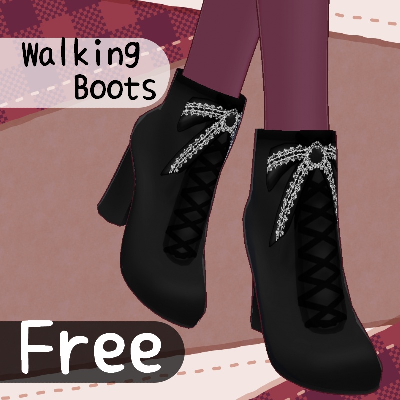 VRoid【Free / 無料】ブーツ Boots