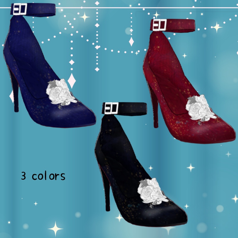 VRoid【Free / 無料】白薔薇グラツィオーソ セット White Rose Grazioso Set