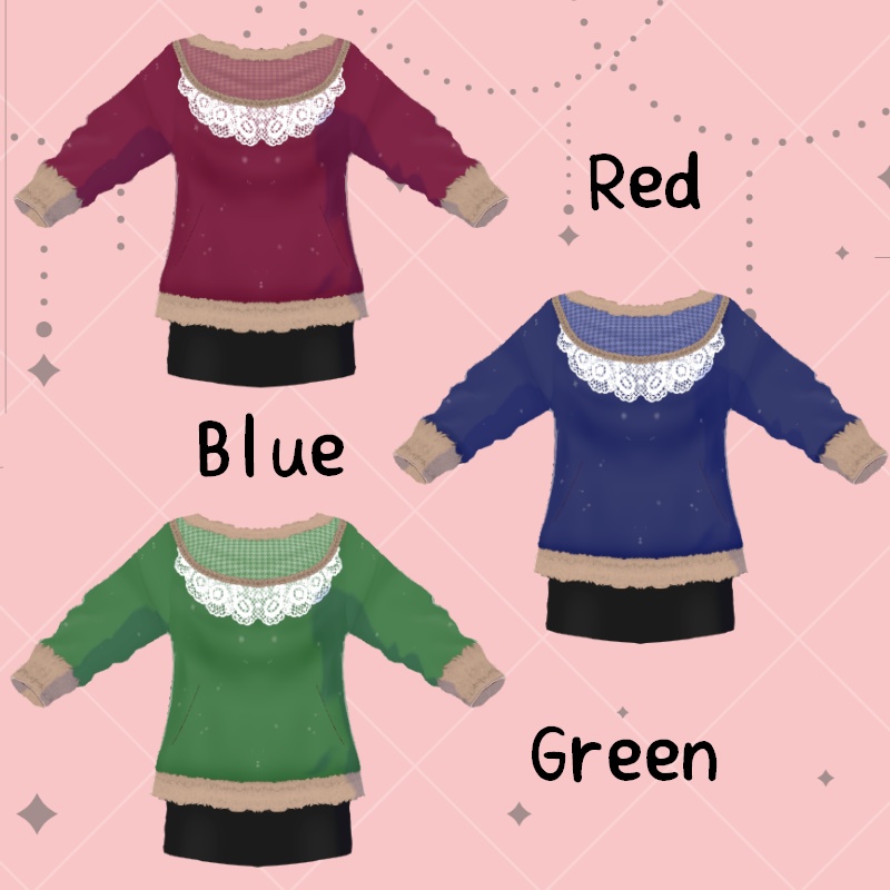 VRoid【Free / 無料】朔風 セット Chilly Wind Set