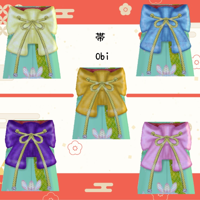 VRoid【Free / 無料】福来れ 着物セット Wishing Kimono Set