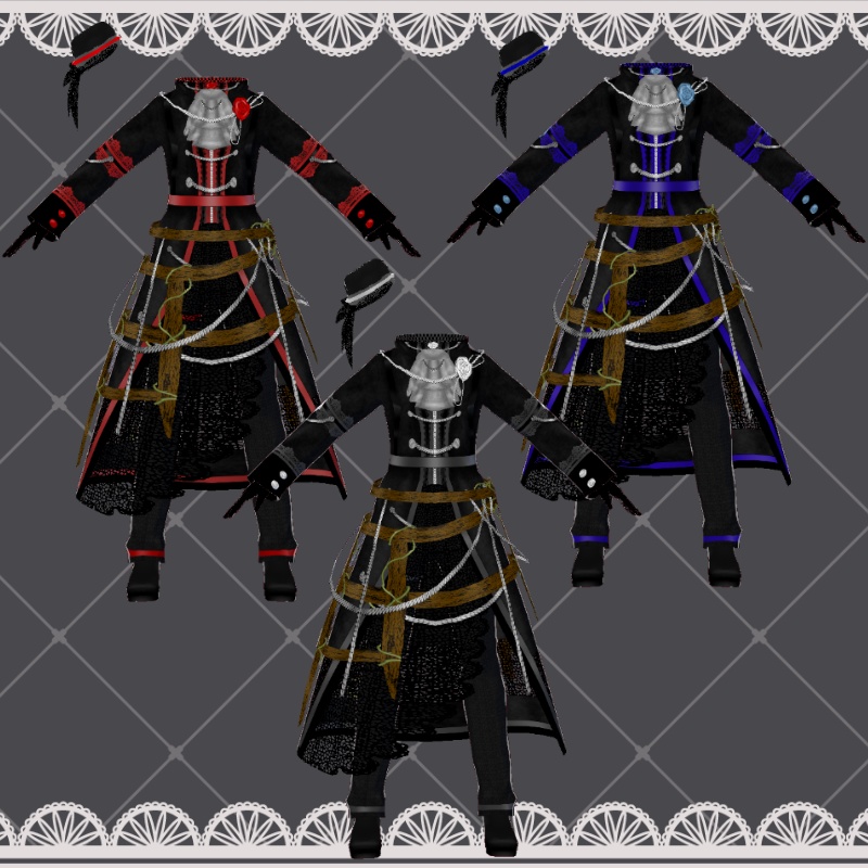 VRoid【Free / 無料】蔦の籠 セット Ivy Cage Set