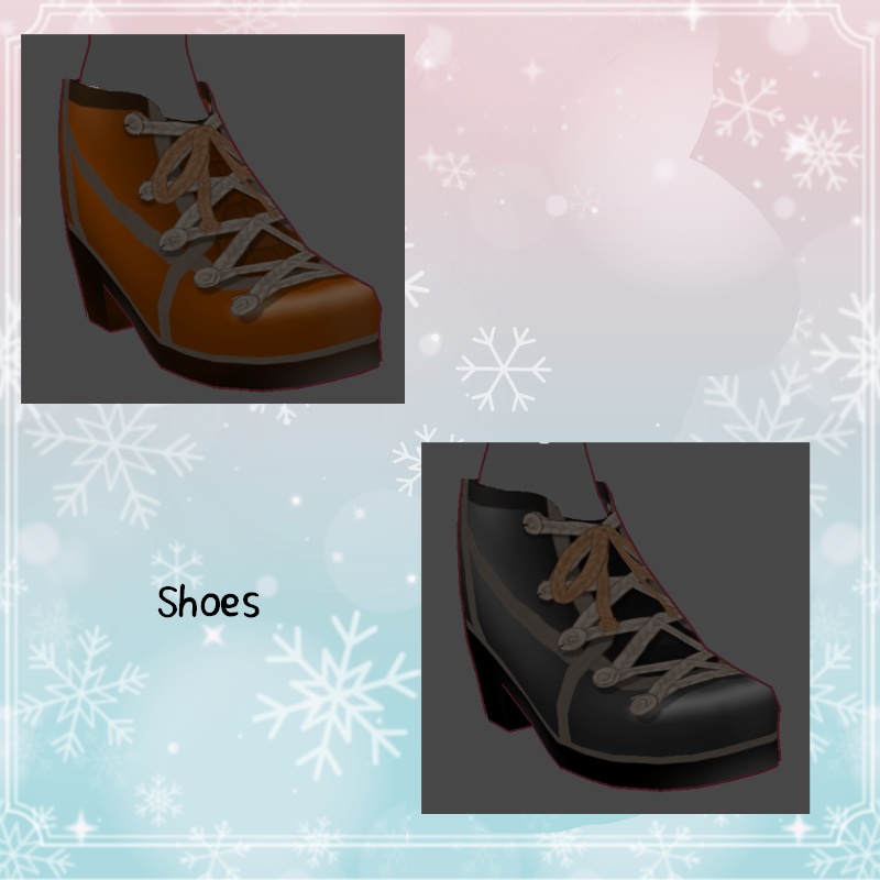 VRoid【Free / 無料】冬の西風 セット Winter zephyr Set