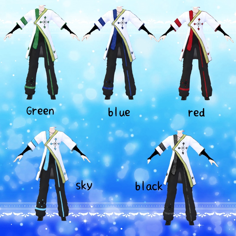 VRoid【Free / 無料】雪道 セット Snow Trails Set