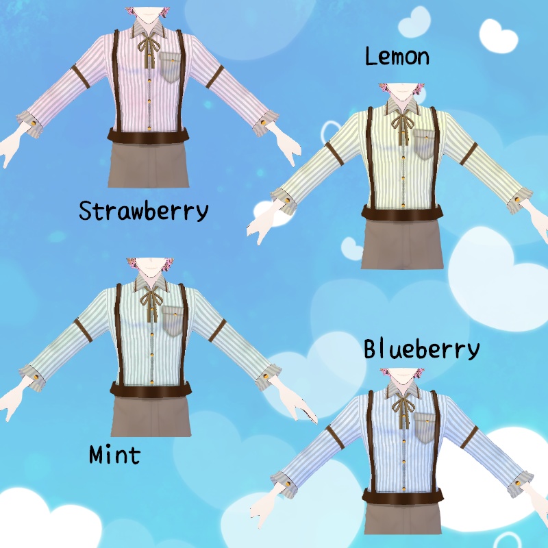 VRoid【Free / 無料】スウィートファッジ セット Sweet Fudge Set