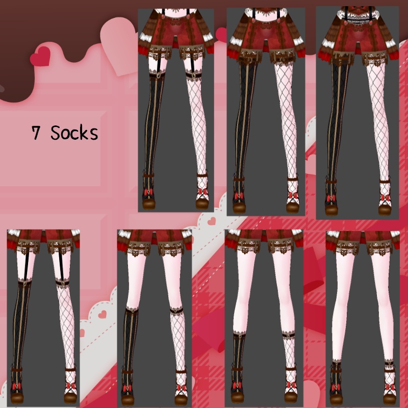 VRoid【Free / 無料】チョコづけ セット Dipped Chocolate Set