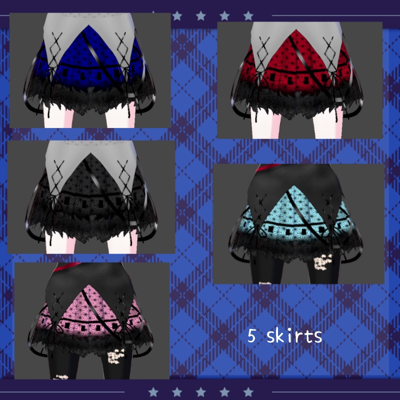 VRoid【Free / 無料】レッドベルベットケーキ セット Red Velvet Cake Set