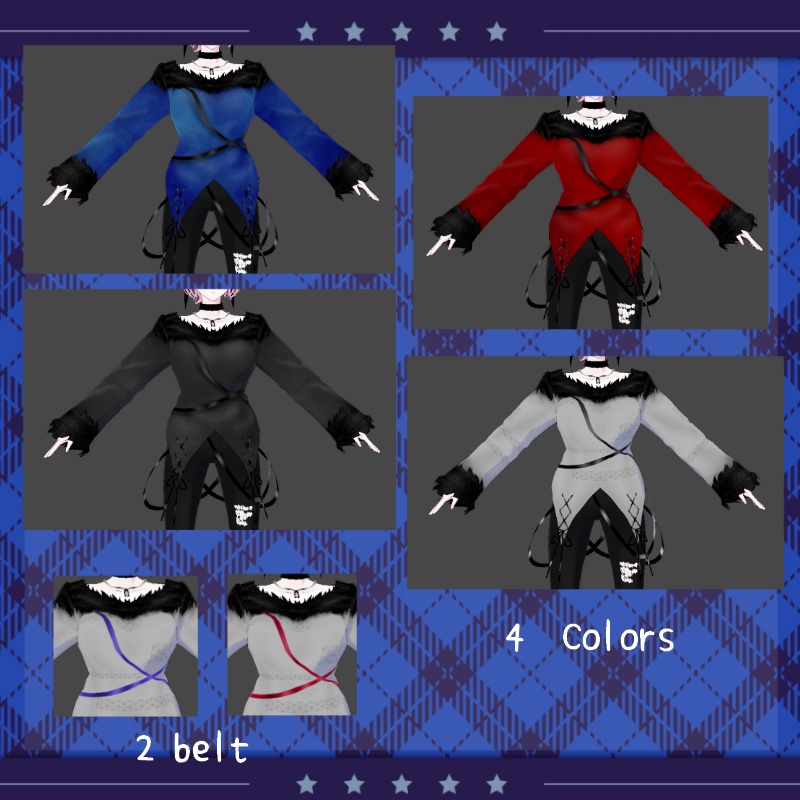 VRoid【Free / 無料】レッドベルベットケーキ セット Red Velvet Cake Set