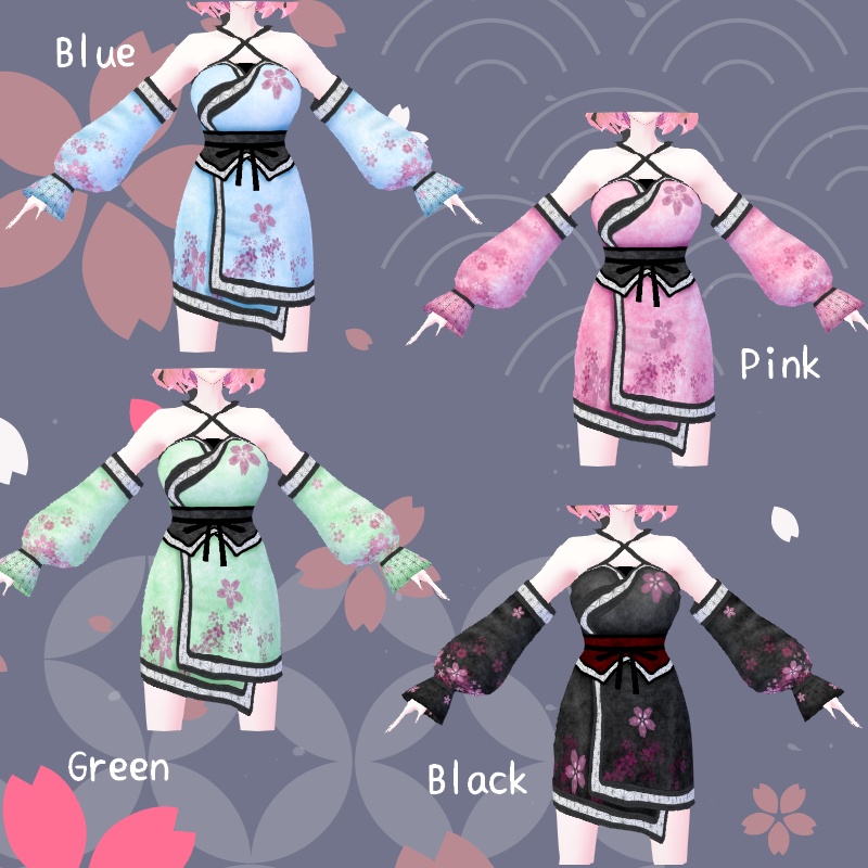 VRoid【Free / 無料】静桜 セットSilent Sakura Set
