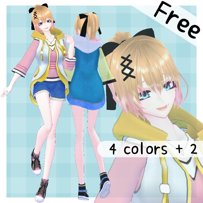 VRoid【Free / 無料】春光 セット Sparkling spring Set