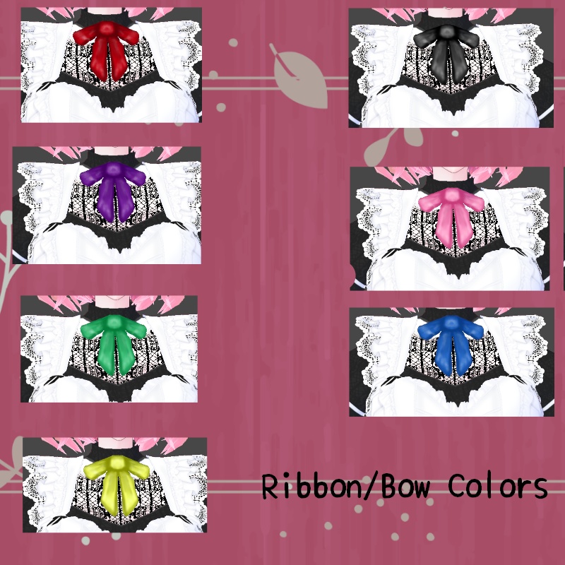 VRoid【Free / 無料】bikonos メイド服 セット bikonos Maid Set