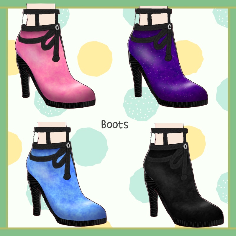 VRoid【Free / 無料】ドットダンス セット Dot Dance Set