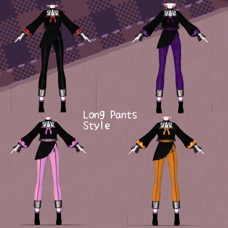 VRoid【Free / 無料】静かな夜想曲セット Silent Nocturne Set