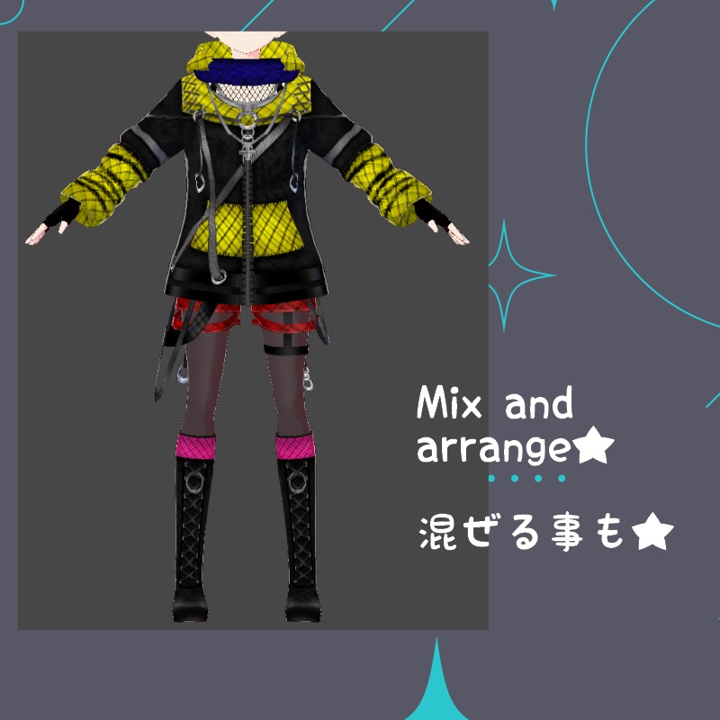 VRoid【Free / 無料】野のクランベリー セット Wild Cranberry Set