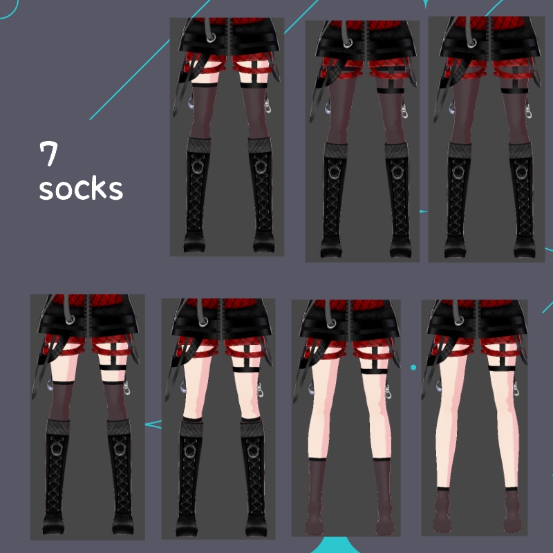 VRoid【Free / 無料】野のクランベリー セット Wild Cranberry Set