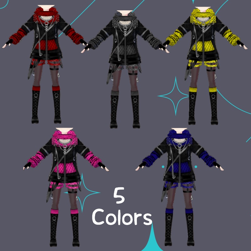 VRoid【Free / 無料】野のクランベリー セット Wild Cranberry Set