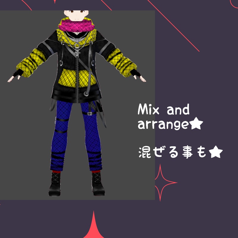 VRoid【Free / 無料】野のビルベリー セット Wild Bilberry Set