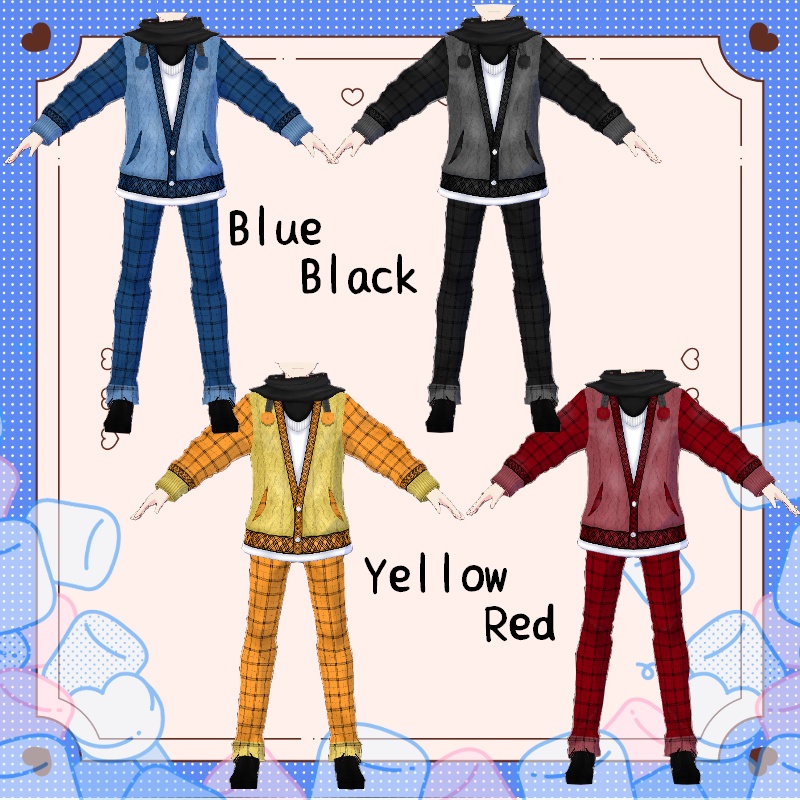 VRoid【Free / 無料】温かマシュマロセット Cozy Celebration Set