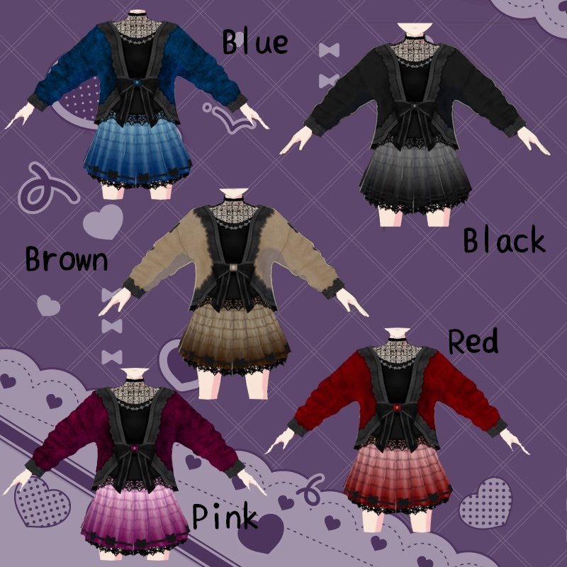 VRoid【Free / 無料】冷える夜セット Chilly Night Set