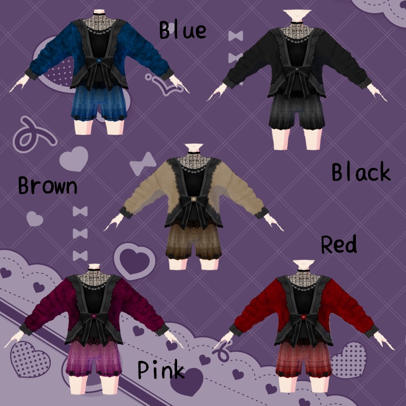 VRoid【Free / 無料】冷える夜セット Chilly Night Set