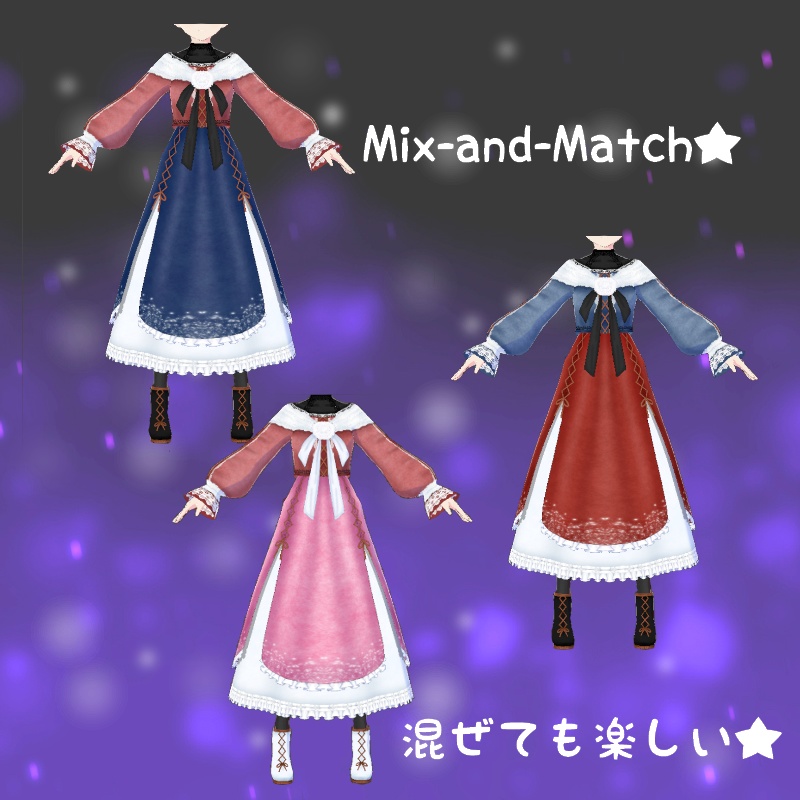 VRoid【Free / 無料】冬の開花 セット Winter Bloom Set