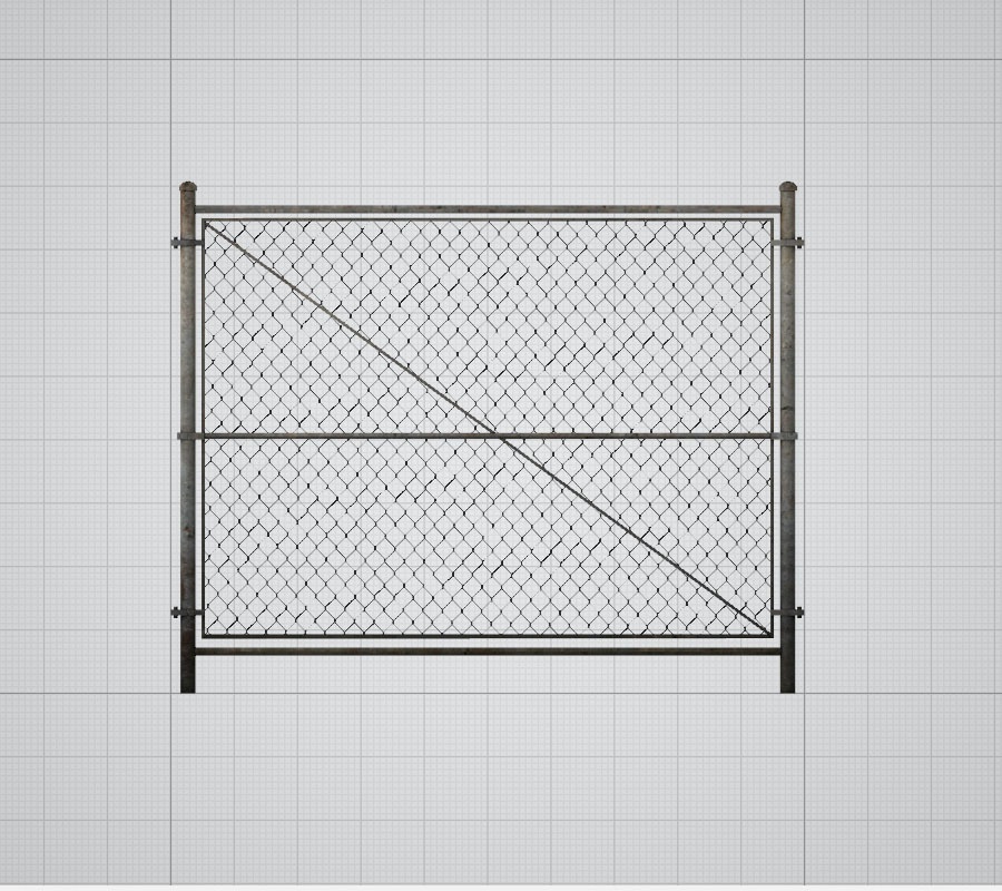 3dモデル フェンス