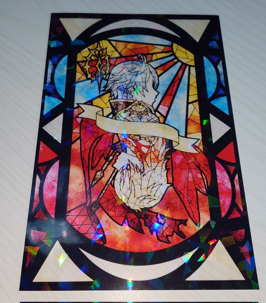 ステンドグラス風クリアポストカード