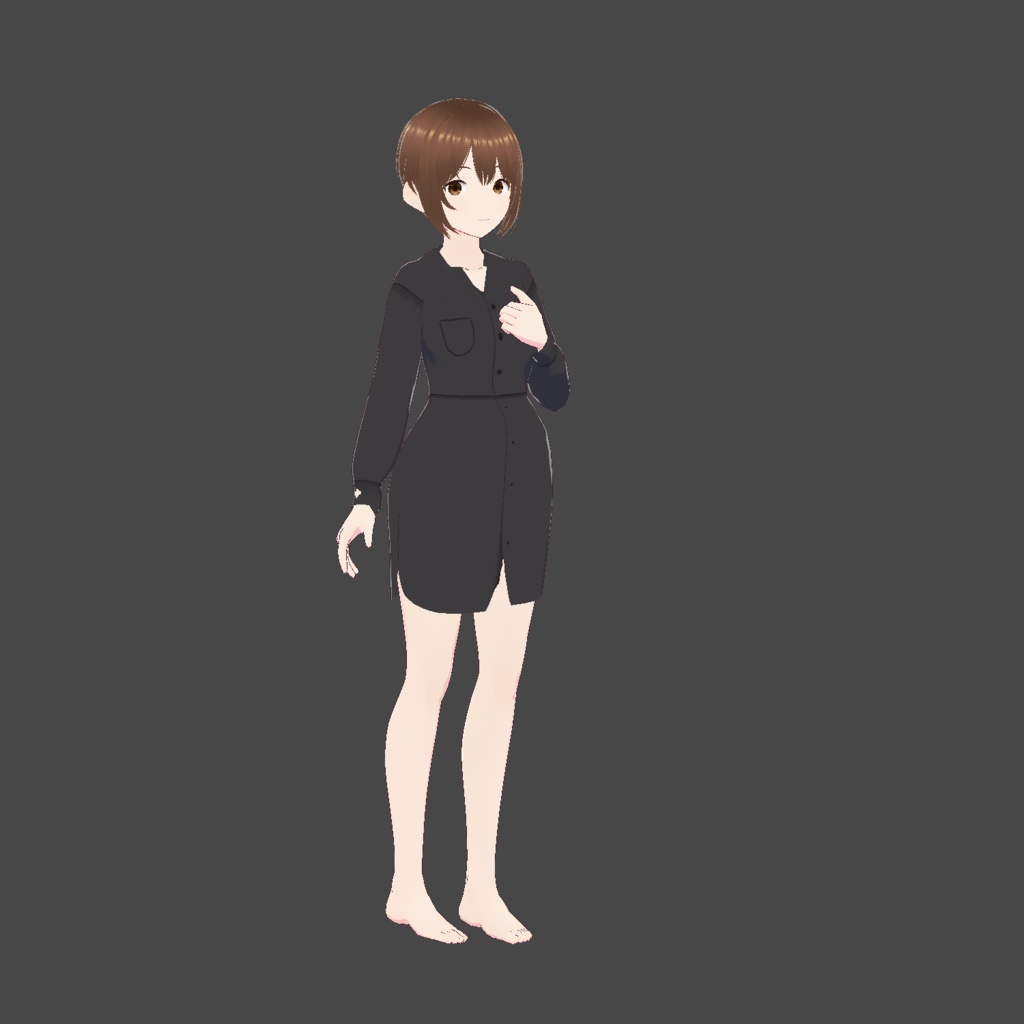 【VRoid】Black dress