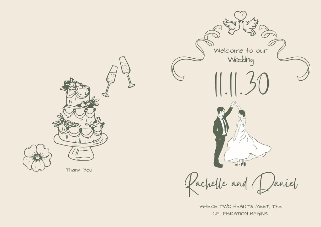 【Canva編集】結婚式プロフィールブックテンプレート｜写真貼るだけ