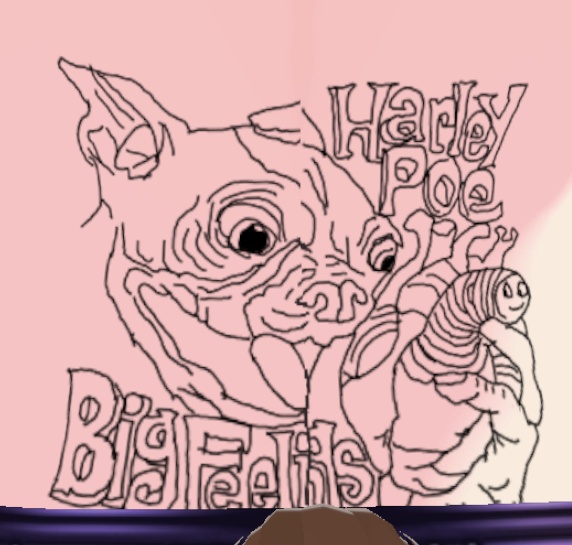 Harley Poe Album cover tattoo (back)