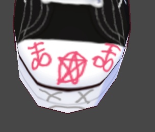 Drawn on shoes