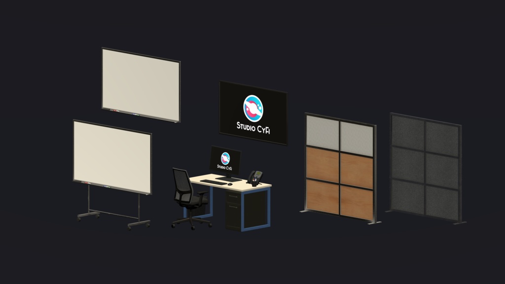 Industrial & Office Interiors Asset Pack 「産業およびオフィスのインテリア」