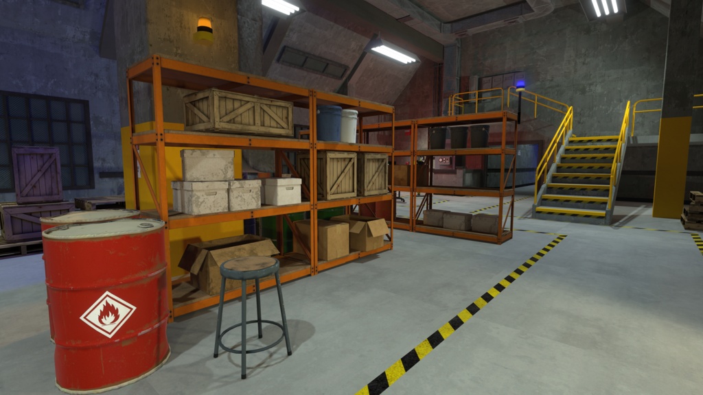 Industrial & Office Interiors Asset Pack 「産業およびオフィスのインテリア」