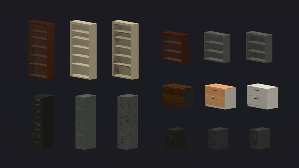 Industrial & Office Interiors Asset Pack 「産業およびオフィスのインテリア」