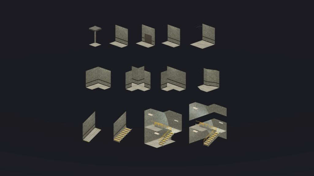 Industrial & Office Interiors Asset Pack 「産業およびオフィスのインテリア」