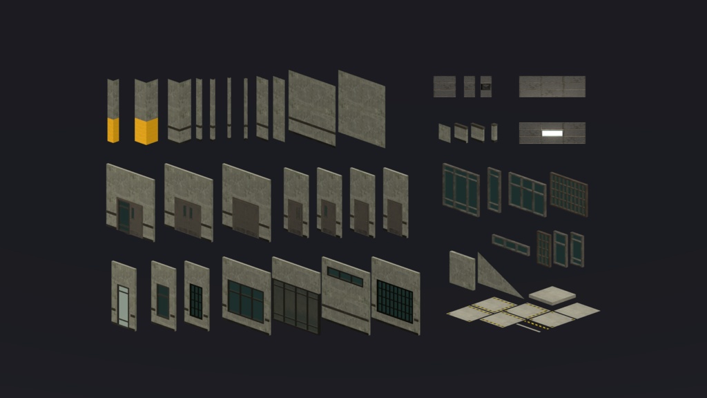 Industrial & Office Interiors Asset Pack 「産業およびオフィスのインテリア」