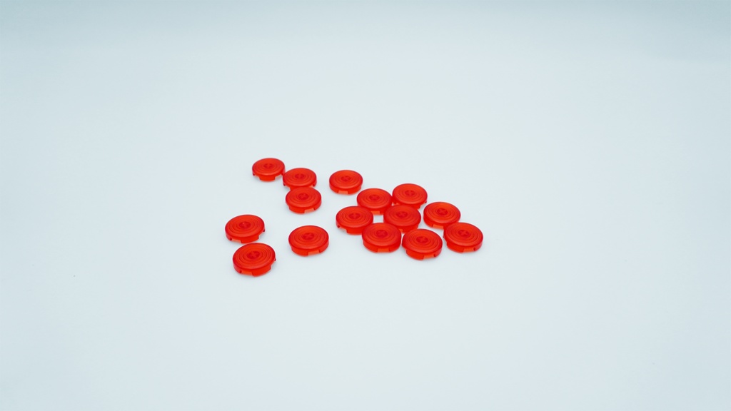 【Red】カスタムキーキャップセット15個『SAYA ARCADE - SHINOGI用』