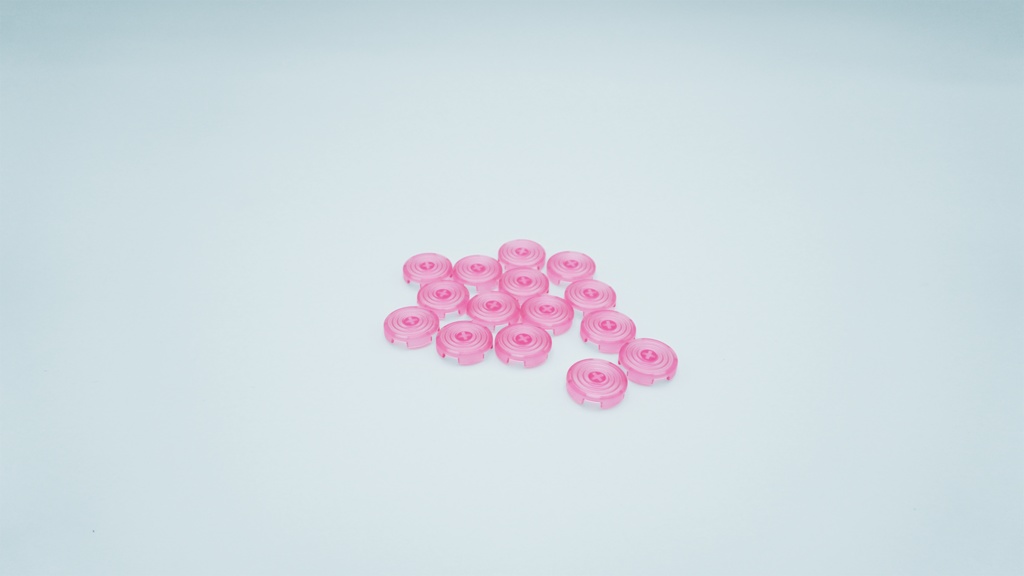 【Pink】カスタムキーキャップセット15個『SAYA ARCADE - SHINOGI用』