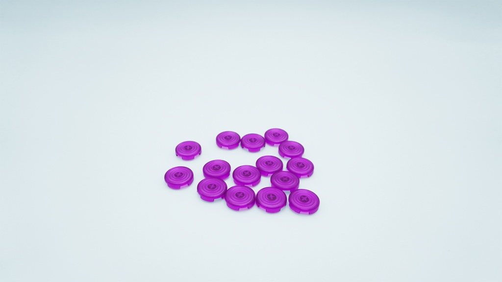 【Purple】カスタムキーキャップセット15個『SAYA ARCADE - SHINOGI用』