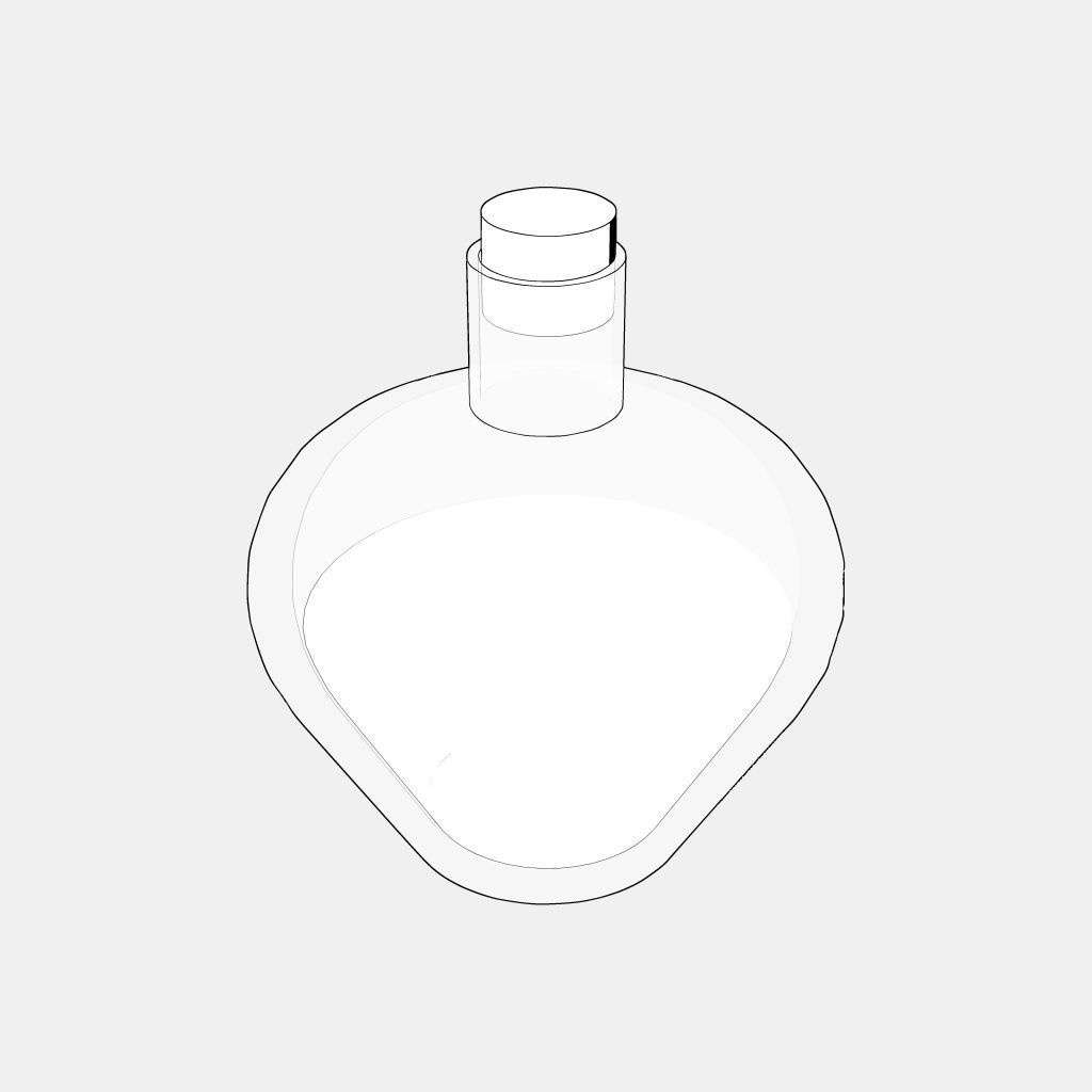 【3D素材/クリスタ用】薬瓶