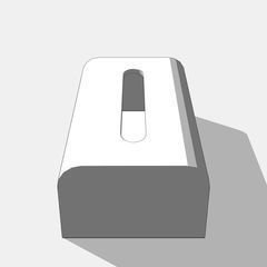 【3D素材/クリスタ用】ティッシュケース