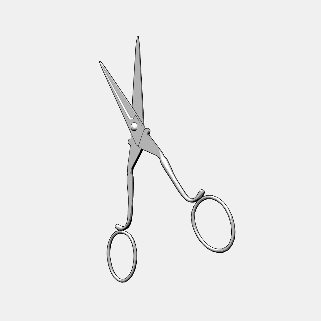 【3D素材/クリスタ用】ハサミ